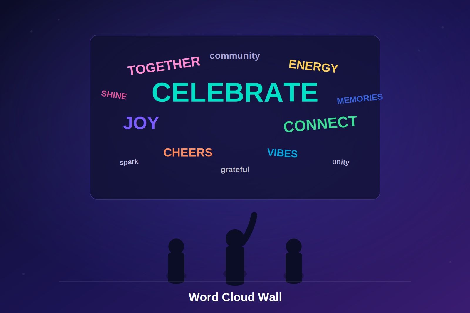 word cloud wall- quenth